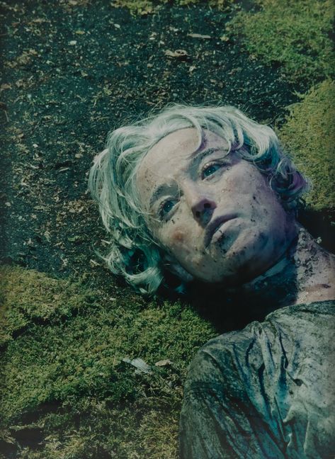 Cindy Sherman, Untitled #153, chromogenic color print, 67 ¼ x 49 ½” 1985. 31 at the time of this artwork which is now housed in the Museum of Modern Art in New York City.  Sherman’s use of photography and self-modeling brings to question the conflicting roles of what society says we should be and our internal motivations. If value is established by the amount of time an artwork takes, this photograph must have taken months to create, being sold for $2.7 million.