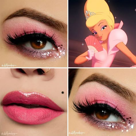 Disney Makeup Looks, Disney Eye, Cinderella Makeup, Disney Eye Makeup, Charlotte La Bouff, Disney Inspired Makeup, Disney Princess Makeup, Disney Eyes, Make Up Designs