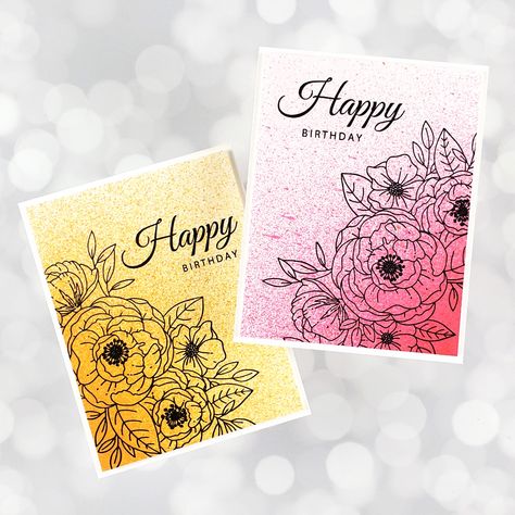 Gina K Cards, Card Design Handmade, Gina K, Gina K Designs, Birthday Cards For Women, Floral Image, Colouring Techniques, Quick Cards, Stamping Techniques