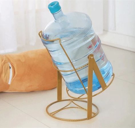 Water Dispenser Ideas Kitchens, Water Bottle Stand, Water Dispenser Stand, Iron Furniture Design, Welding Design, Gallon Water Jug, Garden Hose Holder, Can Dispenser, Machining Metal Projects