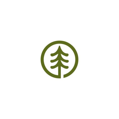 Outdoor Logo Ideas, T Tree Logo, Tree Service Logo Ideas, Pine Logo Design, Nature Logo Design Ideas, Pine Tree Logo Design, Tree Icon Logo, Tree Logo Ideas, Tree Branding