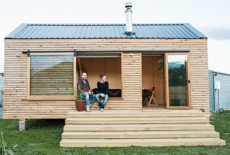 Micro House Interior, Drvene Kuce, Container Park, Hawkes Bay, Large Sheds, Tiny House Inspiration, Casa Container, Modern Tiny House, Tiny Bathrooms