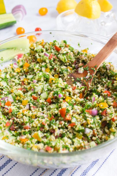 Recipe Index - Family Fresh Meals Salads Protein, Types Of Salads, Tabouli Salad Recipe, Protein Salads, Tabouli Recipe, Grain Salads, Tabouli Salad, Tabbouleh Recipe, Salad Jar Recipe