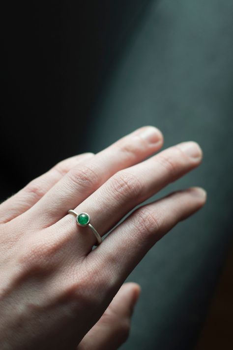 Aventurine ring, Simple silver ring, Dainty aventurine ring Promise Rings Green, Dainty Promise Rings, Minimalist Engagement Rings, Silver And Gold Rings, Aventurine Ring, Engagement Rings Ideas, Rings Green, Green Aventurine Stone, Gold Rings For Women