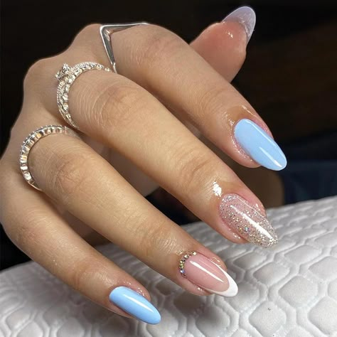 Light blue nail polish