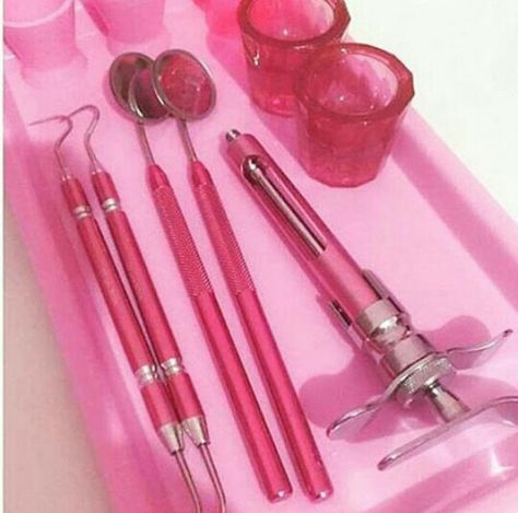 Pink Dental Aesthetic, Dental Backgrounds, Pink Dentist, Dental Aesthetic, Dental Wallpaper, Hair Dryer Set, Cute But Deadly, Dental Hygiene Student, Dental Aesthetics