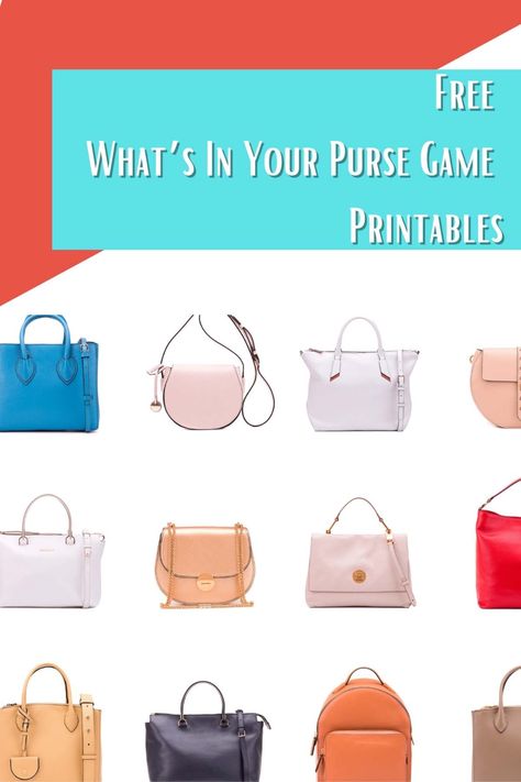 9 Free Printable What’s In Your Purse Games - Fun Party Pop Flower Party Themes, Games For Ladies, Sprinkle Party, Purse Game, Game To Play, Virtual Games, Whats In Your Purse, Ice Breaker Games, Party Pops