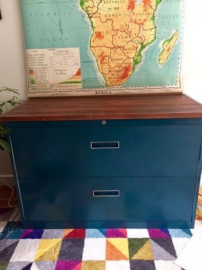 file cabinet facelift Metal Filing Cabinet Makeover, Lateral File Cabinet Makeover, Cabinet Makeover Diy, Diy File Cabinet, File Cabinet Makeover, Cabinet Transformations, Rustoleum Spray Paint, Craftsman Style Doors, Chalk Paint Makeover