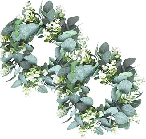 Wall Window Decor, Wreath For Door, Green Eucalyptus, Silver Dollar Eucalyptus, Wreath Rustic, Artificial Boxwood, Eucalyptus Wreath, Wall Window, Artificial Wreath