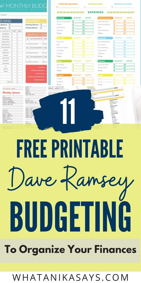 Dave Ramsey Budgeting Printables, Budgeting Worksheets Free, Money Management Printables, Budgeting Printables, Free Budget Printables, Budget Planner Free, Dave Ramsey Budgeting, Budget Planner Template, Finance Printables