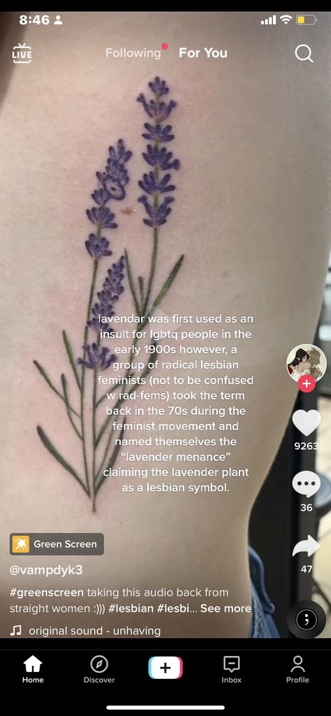 Sapphic Flower Tattoo, Tattoos For Queer Women, Mxmtoon Tattoo, Lesbian Minimalist Tattoo, Subtle Lgbtq Tattoos, Sapphic Symbolism, Sappho Tattoo Simple, Subtle Pride Aesthetic, Queer Art Tattoo