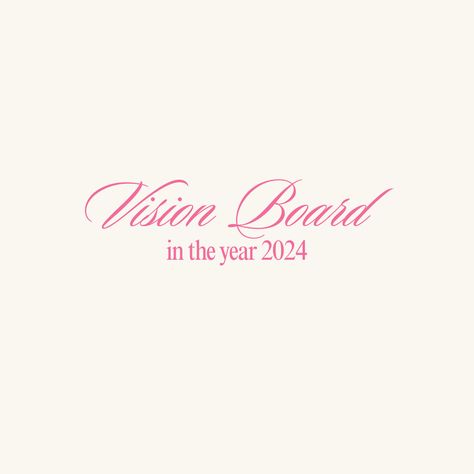 vision board cover pink aesthetic lettering 2024 2024 Vision Board Aesthetic Title, Pink Girly Vision Board, Vision Board Cover Photo, Vision Board Pictures Aesthetic Pink, Pinterest Cover Image Aesthetic, Vision Board Letters, 2025 Vision Board Logo Pink, Vision Board On Canvas, Board Covers Pink