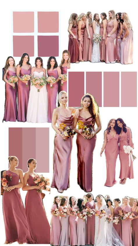 Mauve Color Bridesmaid Dresses, Rustic Rose Bridesmaid Dresses, Cinnamon Rose Wedding Color Scheme Bridesmaid Dress, Deep Blush Bridesmaid Dresses, Dusty Rose And Mauve Bridesmaid Dresses, Burgundy And Pink Bridesmaid Dresses, Rose Colored Bridesmaid Dress, Shades Of Pink Bridesmaid Dresses Color Palettes, Rosewood Wedding Color Scheme