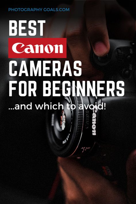 Canon is the largest camera manufacturer in the world and has a huge range of cameras and lenses from beginner to pro. So if you’re a beginner then Canon cameras are a great place to start. But with a number of quality cameras, the choice can be difficult, especially without a lot of experience. Beginner Photography Camera Canon, Canon Camera For Beginners, Beginner Photography Camera, Best Canon Camera, Cameras For Beginners, Best Camera For Photography, Canon Cameras, Photography Cameras, Full Frame Camera