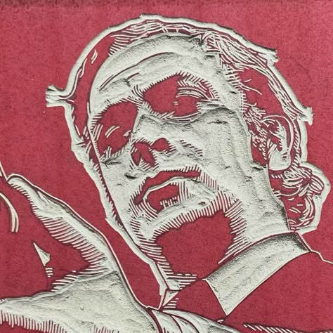 Mark Wilkinson on Instagram: "Almost there… . . . #michaelcaine #getcarter #linocut #linocutprint #linoprint #printmaking #printmaker #linogravure #linograbado #linografia #linolschnitt #linoldruck #inkshedpress #movieart #filmart #portrait" Linocut Print Portrait, Linoprint Portrait, Linocut Prints Portraits, Printmaking Portrait, Lino Portrait, Lino Print Portrait, Linocut Portrait, Woodcut Printmaking, Art Alevel