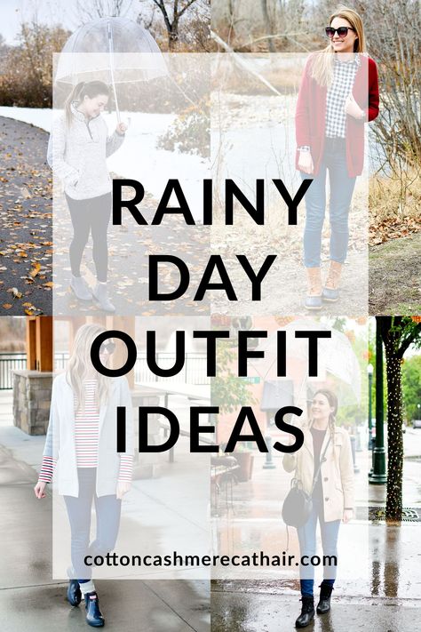 Hunter Chelsea Boots Outfit Winter, Spring Rain Boots Outfit, How To Dress For A Rainy Day, Brunch Outfits Rainy Day, How To Wear Rain Boots With Jeans, Rainy Day Outdoor Outfit, Chelsea Rainboot Outfits, What To Wear With Rain Boots, How To Dress For Rainy Days