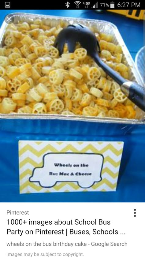 Magic School Bus Party, Wheels On The Bus Party, Party Pasta, School Bus Birthday, Bus Birthday Party, School Bus Party, Auto Party, Transportation Birthday Party, Bus Party