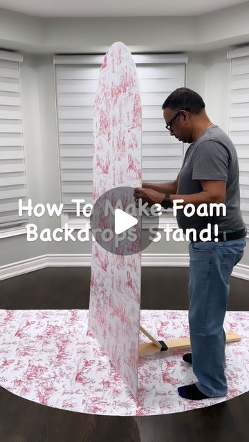 3,266 likes, 97 comments - theballoonland on March 15, 2024: "Have you ever wondered how we get our foam backdrops to stand!? Well here it is! ✨ Dad made the perfect wooden legs for us to easily prop up our backdrops. ✨". Foam Party Backdrop, Diy Stand Backdrop, Diy Foam Board Stand, How To Make A Photo Backdrop Stand, Diy Oval Backdrop Stand, Back Drop For Baby Shower Diy, Foam Board Backdrop Diy Wedding, Summer Photo Backdrop Diy, Cheap Party Backdrop Ideas