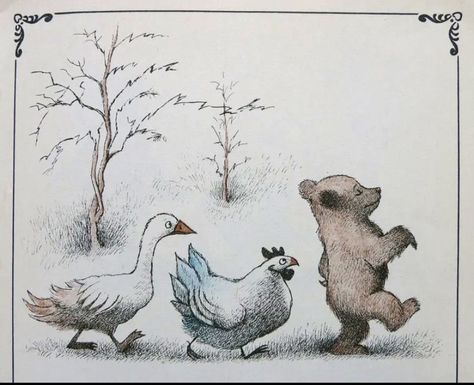 Maurice Sendak, Storybook Art, Turning Pages, Bear Illustration, Bear Art, Little Bear, Vintage Children's Books, Childrens Illustrations, Children's Book Illustration