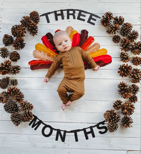 Twin Thanksgiving Pictures, Thanksgiving 4 Month Old Pictures, 3 Month Old Baby Pictures November, November One Month Baby Picture, 3 Month Thanksgiving Pictures, Monthly Baby Photos November, 1 Month Old Baby Pictures Thanksgiving, November Month Baby Photos, November Milestone Pictures