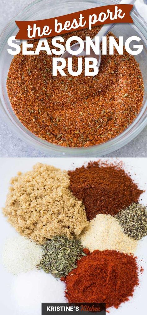 Rub For Ribs, Pork Rub Recipe, Pork Dry Rubs, Bbq Rub Recipe, Pork Chop Seasoning, Dry Rub For Ribs, Bbq Burger, Pork Seasoning, Dry Rub Recipes