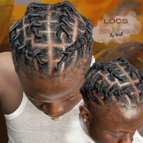 Men’s Starter Loc Styles, Starter Locs Styles Barrel Twist, Starter Locs Barrel Twist Men, Starter Locs Styles For Men, Barrel Twist Starter Locs, Barrel Twist Short Locs, Barrel Braids On Locs Men, Male Loc Styles Medium, Starter Locs Barrel Twist