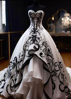 Black Wedding Gowns, Black Wedding Dress, Gothic Wedding Dress, Dresses Unique, Fantasy Gowns, Fairytale Dress, Gothic Wedding, Fantasy Dress, Wedding Dresses Unique