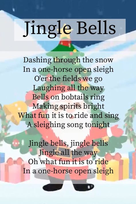 Lyrics to Jingle Bells. For more Christmas Carol Videos for Children, do check out our channel. Christmas Carols Songs Videos, Christmas Rhymes For Kids, Christmas Rhymes, Christmas Nursery Rhymes, Jingle Bells Lyrics, Christmas Carols For Kids, Kids Rhymes Songs, Free Nursery Rhymes, Christmas Poetry