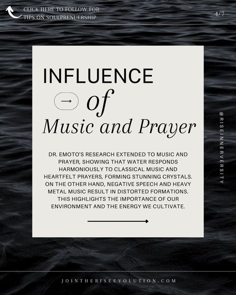 Hey, conscious entrepreneurs! Are you ready to elevate your energy and transform your life and business? Join me this Friday, June 7th, at 2pm CST for an enlightening FREE class on the transformative power of water, where we'll delve into much more than just Dr. Emoto's research. In this class, you'll learn how to: ▽ Discover the Hidden Messages in Water: Explore Dr. Masaru Emoto's findings on how water molecules change their structure based on the energy they receive. ▽ Harness the Power ... Hidden Messages In Water, Masaru Emoto, Power Of Water, Water Molecule, Hidden Messages, Transform Your Life, Join Me, Consciousness, Energy