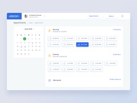 Appointment Scheduling App by Anu Raveendran on Dribbble Book An Appointment Web Design, Book Your Appointment Now, Form Ui Design, Form Ui, Admin Ui, Medical Website Design, Web Application Design, Ui Design Dashboard, Medical App