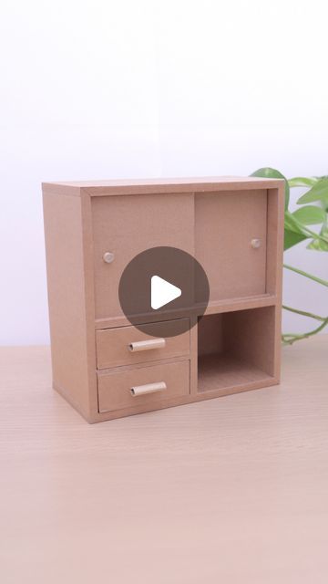 Itoshige Studio on Instagram: "A short clip from the latest video, [DIY | Cardboard Crafts] Making of a desktop cabinet from cardboard  #cardboarddiy #cardboardcreations #cardboardart" Cardboard Vanity Diy, Diy Cardboard Furniture Tutorials, Cardboard Wardrobe, Cardboard Furniture Design, Cardboard Drawers, Big Cardboard Boxes, Diy Fails, Carton Design, Cardboard Storage