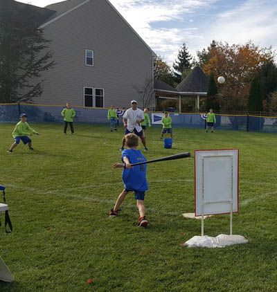 Fun Fieldz | We Take The Ball Game Out To You! Whiffle Ball Birthday Party, Wiffle Ball Birthday Party, Wiffle Ball Party, Wiffle Ball Field, Kids Sports Party, Whiffle Ball, Ball Birthday Party, Wiffle Ball, Ball Birthday Parties