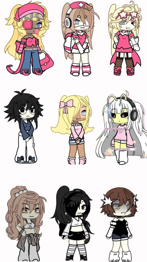 Gacha Life Sleep Outfits, Gacha Custom Poses Couple, Gacha Base Poses, Gacha Base Poses Cute, Gacha Fits, Gacha Codes, Gacha Base, Gacha Life Outfit, Gacha Life Ideas