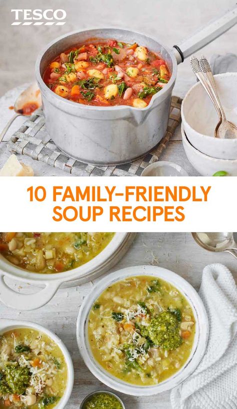 Bbc Good Food Soup Recipes, Tesco Recipes, Soup Recipes Uk, Tesco Real Food, Delicious Soup Recipes, Easy Soup, British Baking, Bbc Good Food Recipes, Easy Soups