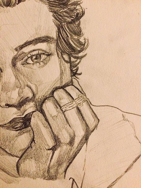 Pencil Sketches Reference, People Side Profile Drawing, Harry Styles Things To Draw, Mini Person Drawing, Harry Styles Drawing Sketches Easy, Harry Styles Sketch Pencil, Easy Harry Styles Drawing, Harry Styles Drawings Easy, 1d Drawings Easy