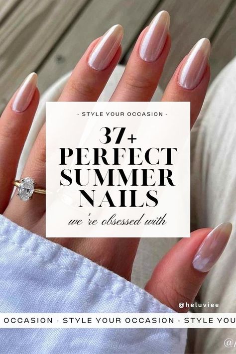 Discover the best trendy summer nail design inspo! We’ve rounded up 37+ best summer nail trends for 2024 including short, simple, square, almond, and bright summer nails, perfect for summer and vacation nails! Click through for summer punchy nail designs and cute funky nail ideas. Oval Summer Nails 2024, Summer Nails Classy Elegant, Trendy Manicure Summer 2024, Chic Summer Nails 2024, Summer Classy Nails 2024, Subtle Almond Nails, 2024 Nail Summer Trends, Summer Nails Almond Natural, Summer Bachelorette Nails