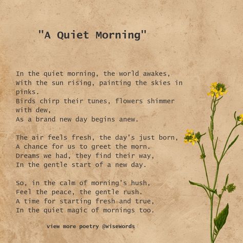 Poem On Spring Season, Poem About Nature Beauty, May Poems, Spring Poetry, Garden Poems, Morning Poem, Good Morning Poems, Spring Poem, Nature Poem