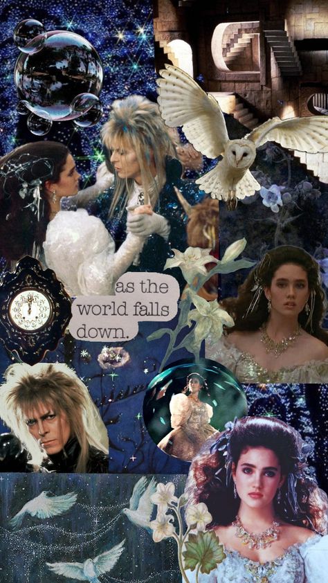 labyrinth 🤍 Labyrinth Aesthetic, Sarah Labyrinth, Sarah And Jareth, Labyrinth Jareth, Jim Henson Labyrinth, Labyrinth Art, Bowie Labyrinth, Labyrinth 1986, Labyrinth Movie