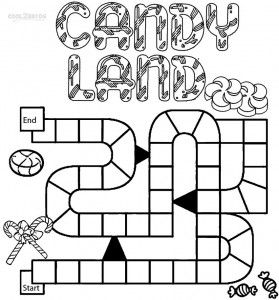 Candyland Board Coloring Pages Candyland Games, Candyland Board Game, Coloring Games For Kids, Birthday Board Classroom, Castle Coloring Page, Board Game Template, Candy Themed Party, Candy Land Birthday Party, Candyland Birthday