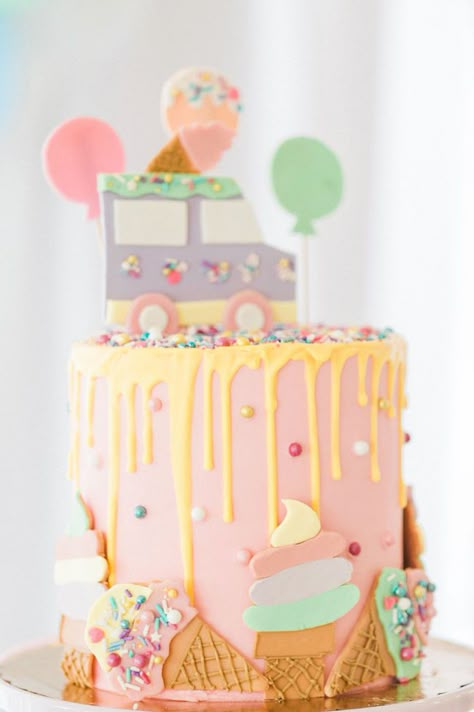 We all Scream for Ice Cream Kid's Birthday Party - Inspired By This Ice Cream Birthday Party Theme, Ice Cream Kids, Ice Cream Party Theme, Old Fashioned Ice Cream, Ice Cream Birthday Cake, Cream Birthday Party, Sundae Bar, Ice Cream Birthday Party, Ice Cream Theme