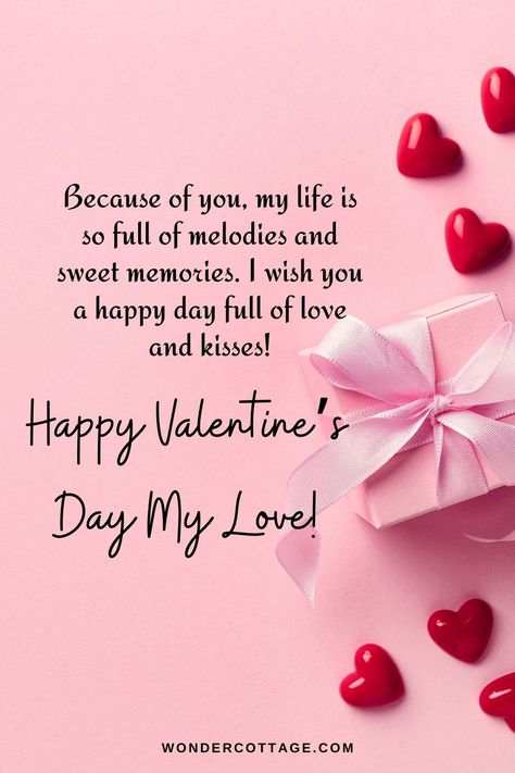 100 Valentine's Day Messages For Your Loved Ones - Wonder Cottage Valentine Text Messages, Valentines Messages For Him, Valentine Messages For Boyfriend, Valentines Day Quotes For Her, Quotes For Your Crush, Good Morning Baby, Valentines Day Love Quotes, For Your Crush, Valentine Text