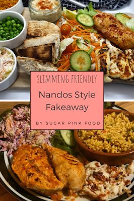 Slimming World Friendly Nandos Fakeaway recipe, including Spicy rice! Healthy Takeaway Recipes, Healthy Fakeaway Recipes, Nandos Fakeaway, Healthy Fakeaway, Nandos Peri Peri Chicken, Healthy Takeaway, Noom Meals, Slimmers World Recipes, Sw Recipes