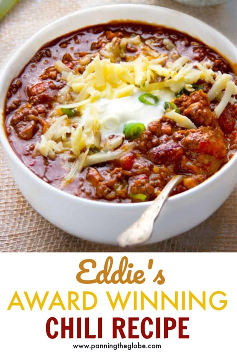 Best Chili Recipe Award Winning, Chili Recipe Spicy, Cook Off Recipes, Chili Contest, Winning Chili Recipes, Award Winning Chili Recipe, Chili Con Carne Recipe, Award Winning Chili, Con Carne Recipe