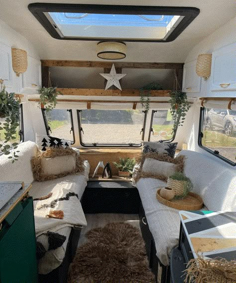 Small Caravan Interior, Caravan Interior Design, Caravan Interior Ideas, Caravan Renovation Diy, Caravan Interior Makeover, Small Camper Interior, Caravan Conversion, Diy Caravan, Caravan Living