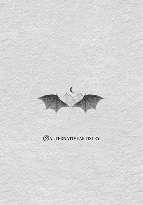 Acotar tattoo Check more at https://ideatatto.com/minimalistic/acotar-tattoo/ Tattoo Ideas Fantasy Art, Acotar Fine Line Tattoos, Tattoo Ideas Bookish, Acotar Tattoos Wings, Rhysand Wings Tattoo, Illyrian Wings Tattoo, Acotar Wings Tattoo, Cassian Tattoo, Acotar Symbols