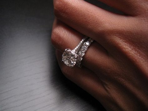 Image Classic Cushion Engagement Ring, Famous Engagement Rings, Paris Ring, Pave Engagement Ring, Beating Heart, Engagement Band, Eternity Wedding Band, Diamond Solitaire Engagement Ring, Put A Ring On It