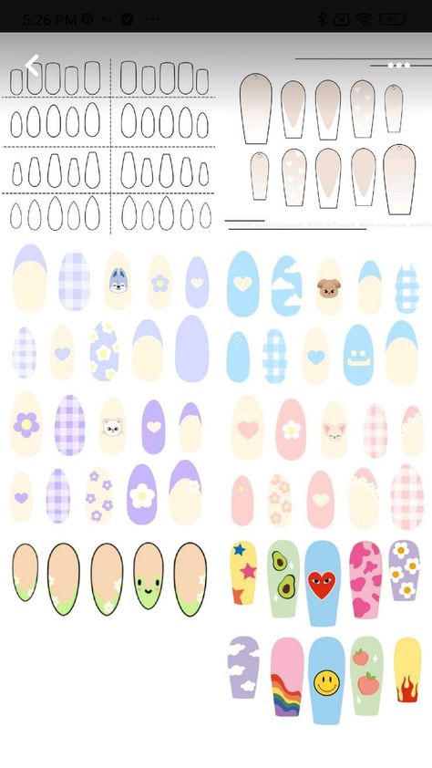 Printable Nail Art Templates, Printable Nail Art, Nail Art Templates, Printable Diy Crafts, Envelope Template Printable, Paper Doll Printable Templates, Hello Kitty Colouring Pages, Metallic Lipstick, Fake Nails Designs