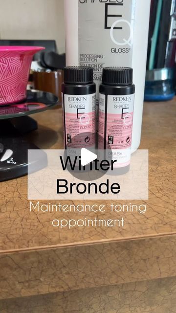 Blonde For Winter, Redken Color Formulas, Redken Toner, Fall Bob, Bronde Bob, Red Hair Color Shades, Full Highlight, Winter Blonde Hair, Blonde Toner