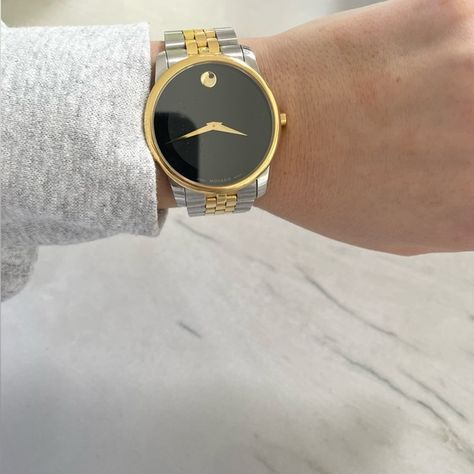 Unisex Movado Bold two toned watch Two Toned Watch, Movado Womens Watch, Movado Bold, Style Watch, Boyfriend Style, Watch It, Michael Kors Watch, Gold Watch, Womens Watches