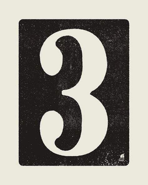 Number 3 Aesthetic, Number Three Design, Allison Hargreeves, Numbers Typography, One Piece Aesthetic, Numerology Numbers, 5 Number, Number Three, Numbers Preschool